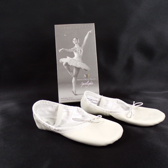 White Toddler Ballet Dance Flat Shoes - Picture 2 of 8